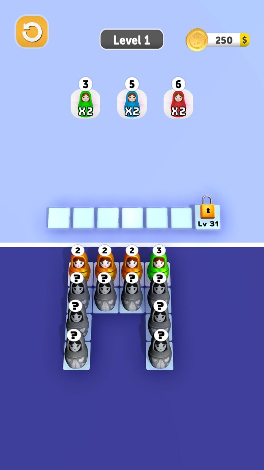 #2. Matryoshka Merge (iOS) 由: 3A YAPIM VE YAZILIM DANISMANLIK LIMITED SIRKETI