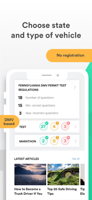 ‎DMV Driving Test Driver Start Capture d'écran