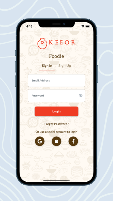 Keeor: Homemade food delivery Screenshot