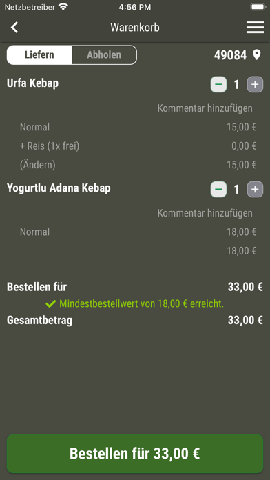 Öz Urfa Ocakbaşı Osnabrück Screenshot