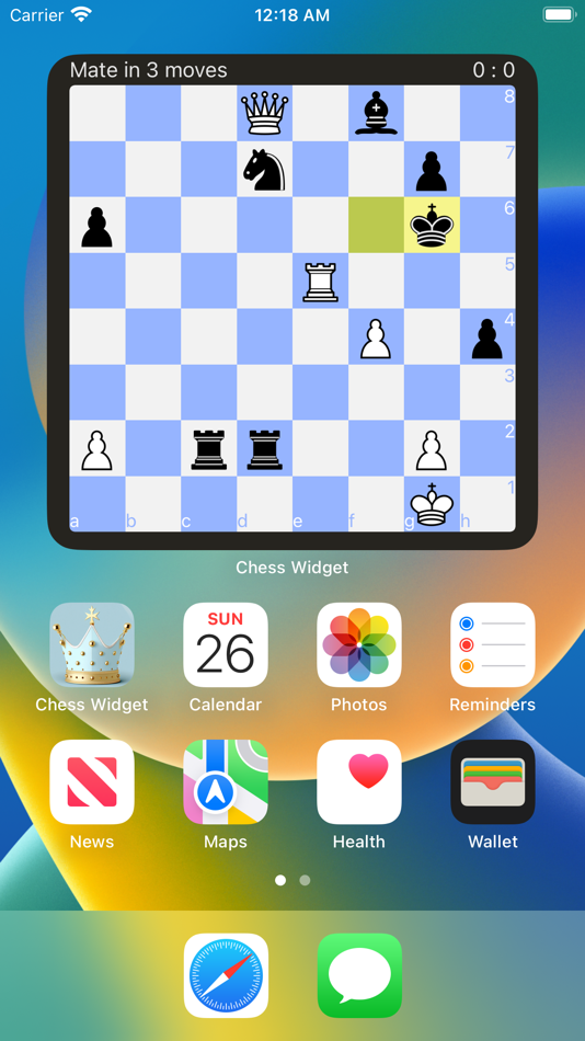 #1. Chess Widget (iOS) 由: Oleg Soloviev
