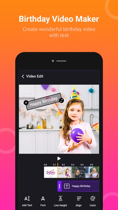 Birthday Video Maker - HBD Screenshot