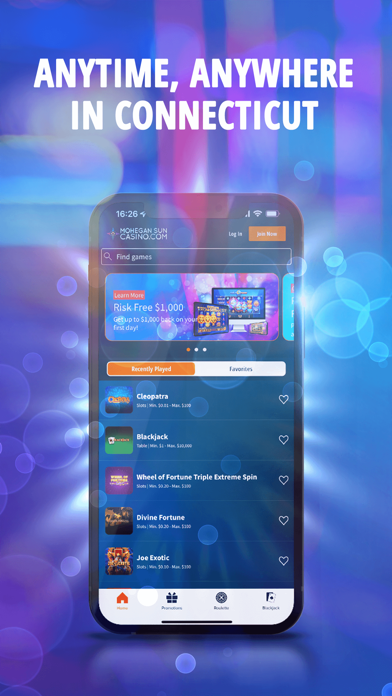 Mohegan Sun CT Online Casino Screenshot