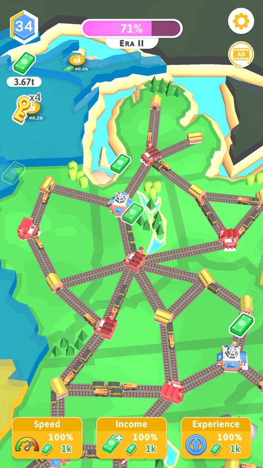 #6. Train Empire: Connect Railroad (iOS) 由: MAD PIXEL