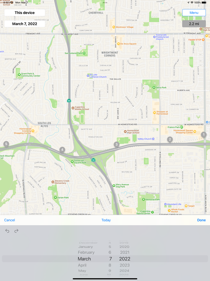 Breadcrumbs - me on the map