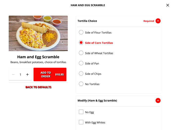 Sombrero Mexican Food