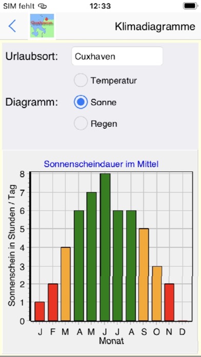 Cuxhaven App für den Urlaub Screenshot