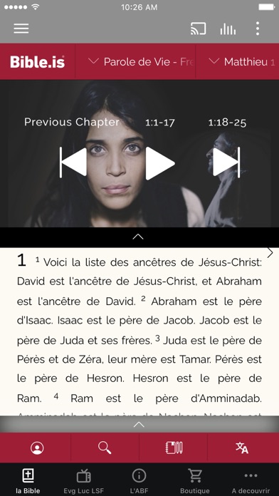 Screenshot #1 pour Bible Française Société