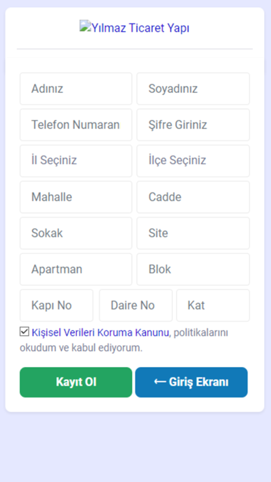 Yilmaz Ticaret Screenshot