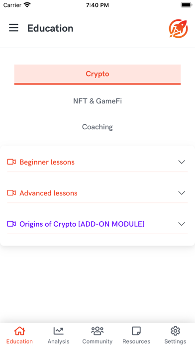 RocketFuel Education Screenshot
