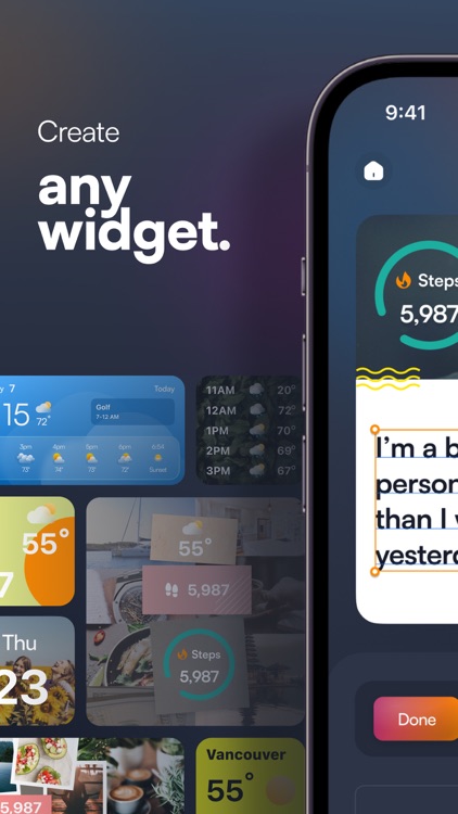 Any Widget... Literally Any.