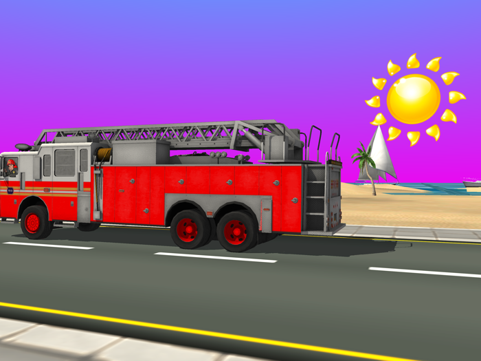 Fire Truck Race and Rescue 2