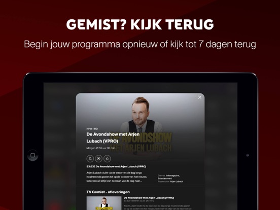 Canal Digitaal TV App iPad app afbeelding 6