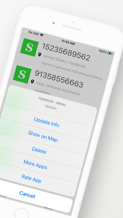 Screenshot #2 pour mobile number tracker + lookup