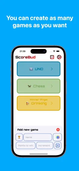 Game screenshot ScoreBud apk