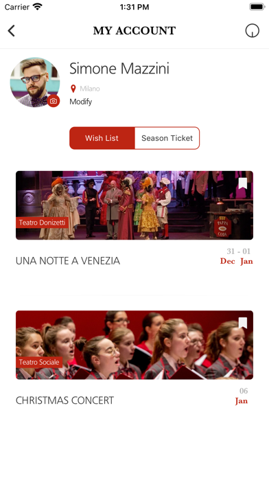 Fondazione Teatro Donizetti Screenshot