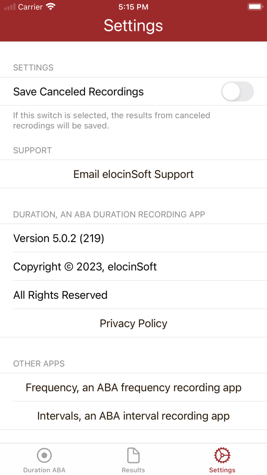 #7. Duration ABA (iOS) 由: elocinSoft