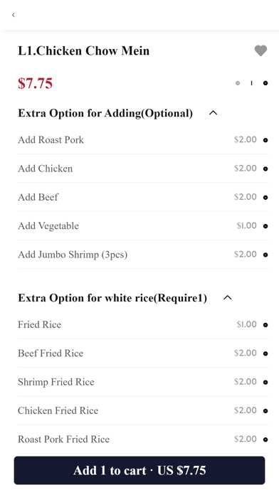 Hong Kong Chinese Restaurant Screenshot