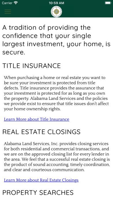 Alabama Land Services - CCRs Screenshot