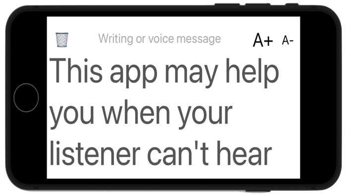 TextWriter for impaired people