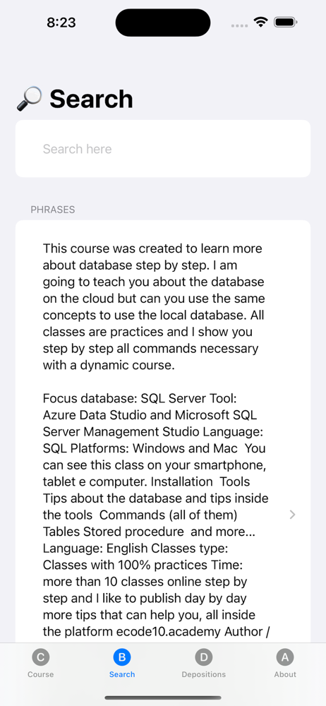 ecode10 Database screenshot 8
