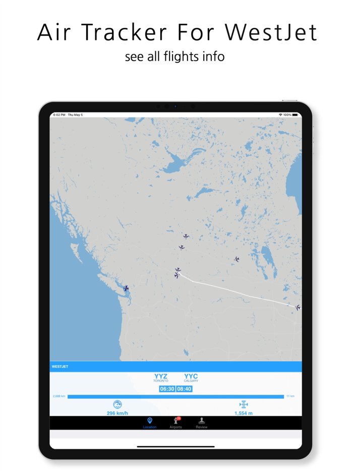 WJA  Tracker for WestJet