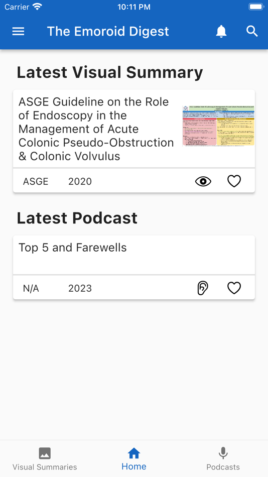 Emoroid Digest App - 1.0 - (iOS)