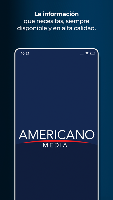 Americano Media App Screenshot