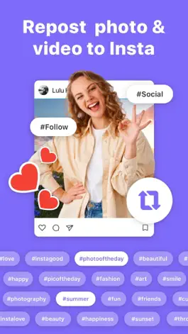 Game screenshot Repost for Insta : IG saver apk