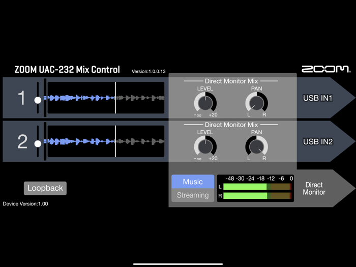 UAC-232 Mix Control