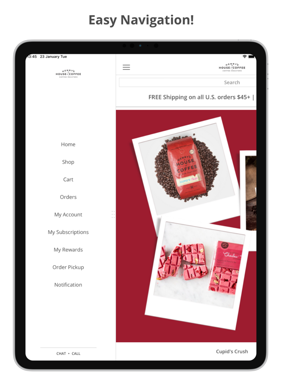 Henry’s House Of Coffee iPad screenshot 4 - Shopping app