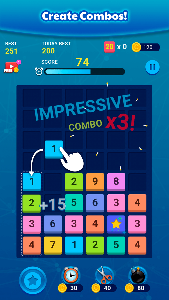 Merge Blocks Puzzle Game Fun