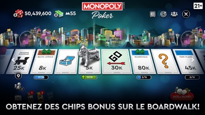 Screenshot #1 pour MONOPOLY Poker - Texas Holdem