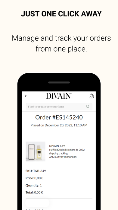 Divain: Perfumes equivalentes Screenshot