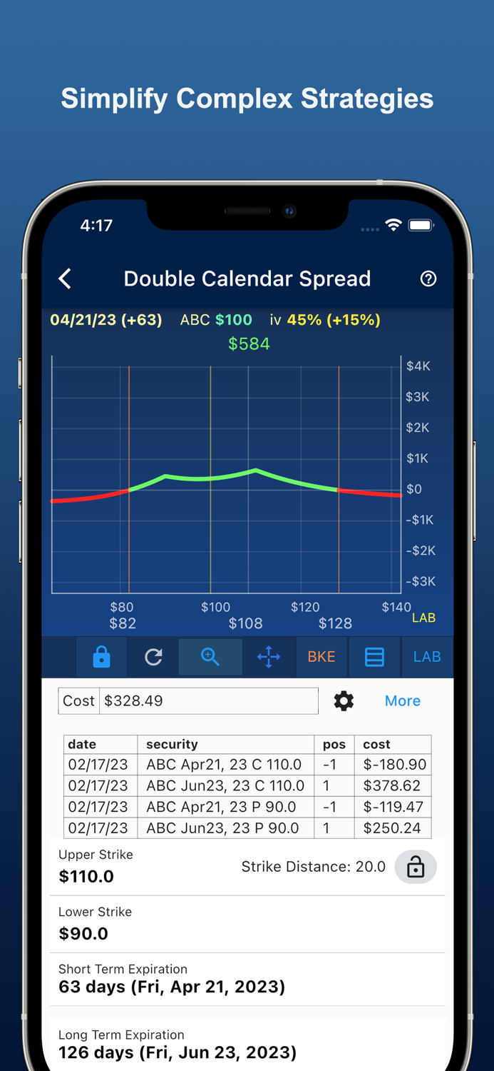 Optactic Option Strategy Tool