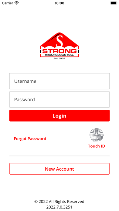 Strong Insurance, Inc. Screenshot