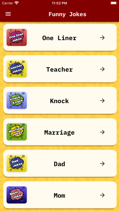 Funny Jokes Messages Screenshot