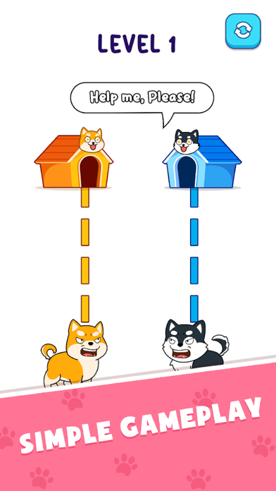 Dog Rush : Draw Home Puzzle Screenshot