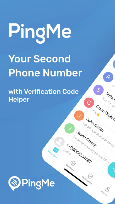 PingMe - Second Phone Numberのおすすめ画像1