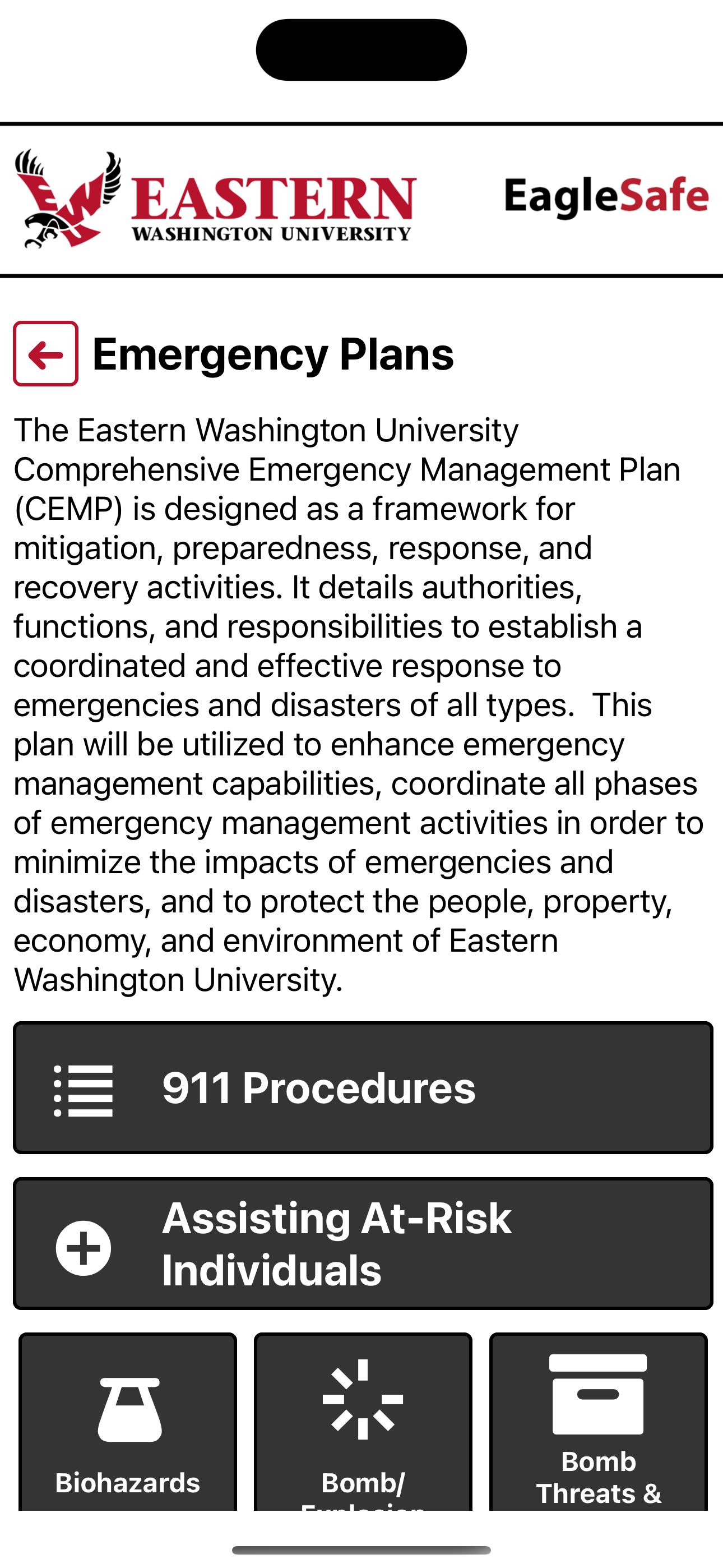 EagleSafe EWU