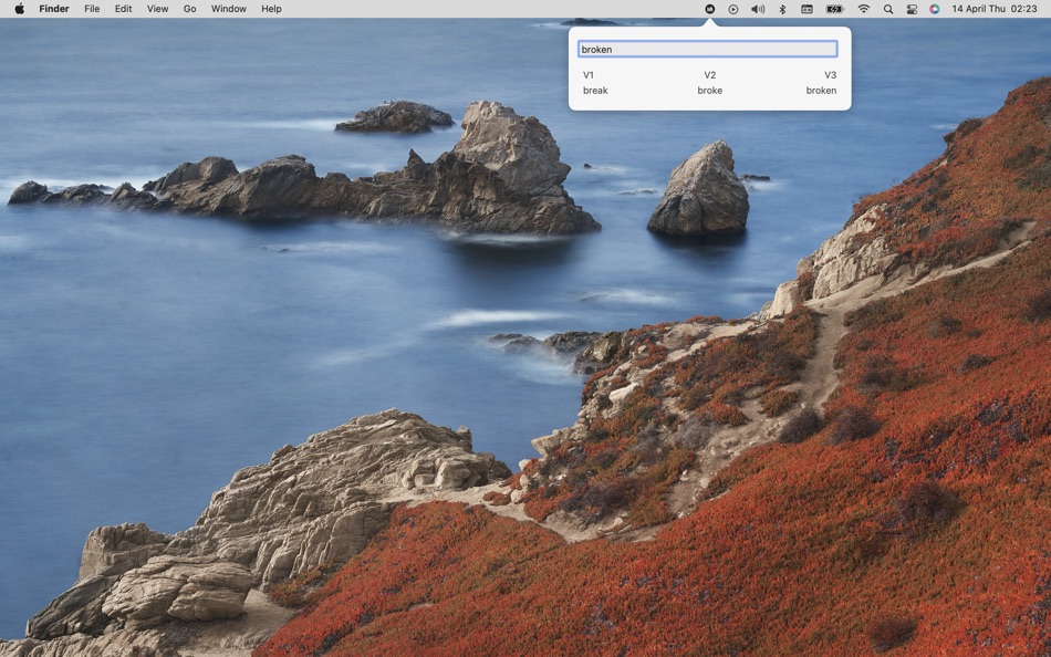 #4. Irregular Verb Helper (macOS) 由: Yasin Akbas