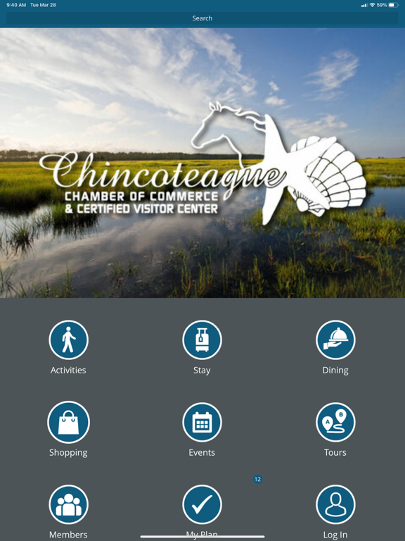 Chincoteague Island VA iPad screenshot 1 - Travel app