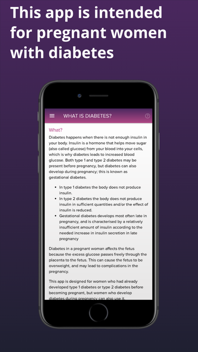 Pregnant with diabetes Screenshot