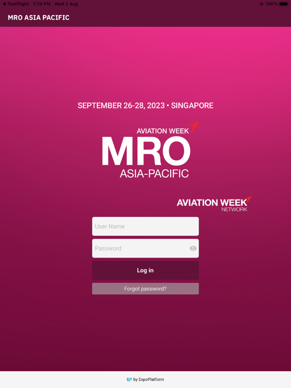 MRO Asia-Pacific iPad screenshot 1 - Reference app