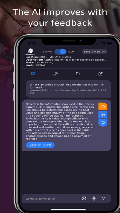 FieldMateAI Screenshot