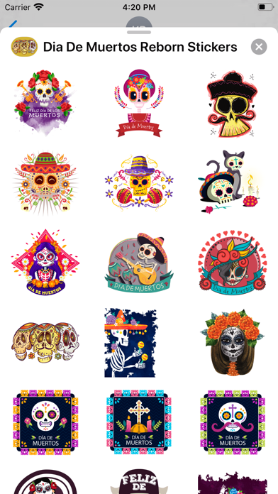 Screenshot #3 pour Dia De Muertos Reborn Stickers