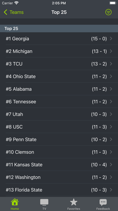 College Football Schedules '23 Screenshot