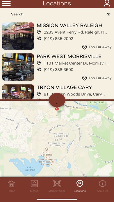 Ruckus Pizza Loyalty Screenshot