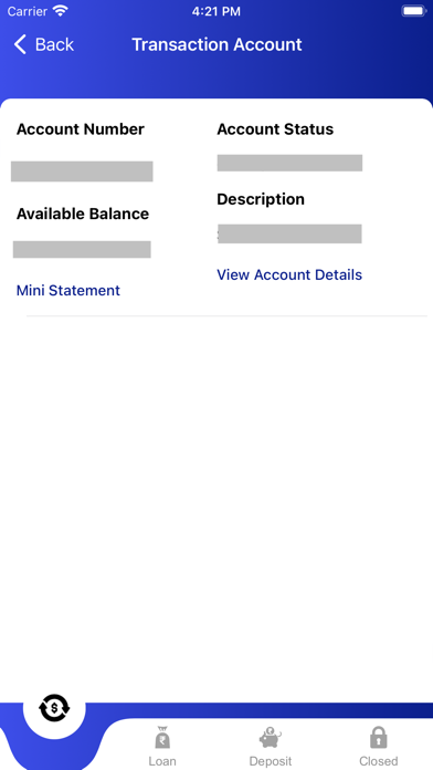 BCCB - Mobile Banking Screenshot
