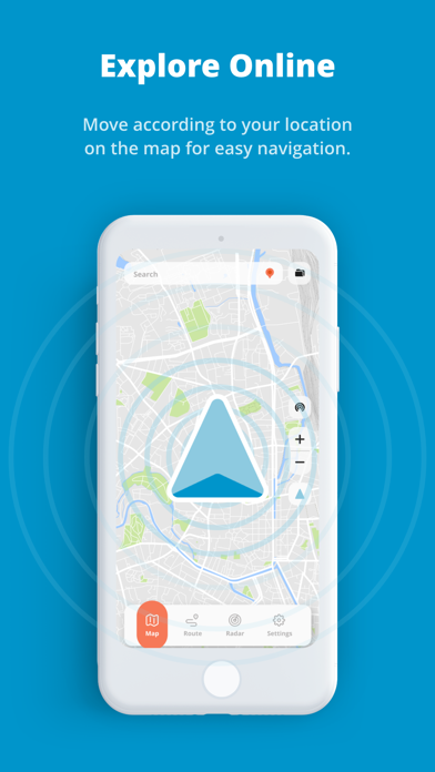 MapXplorer: GPS, Radar, Route Screenshot